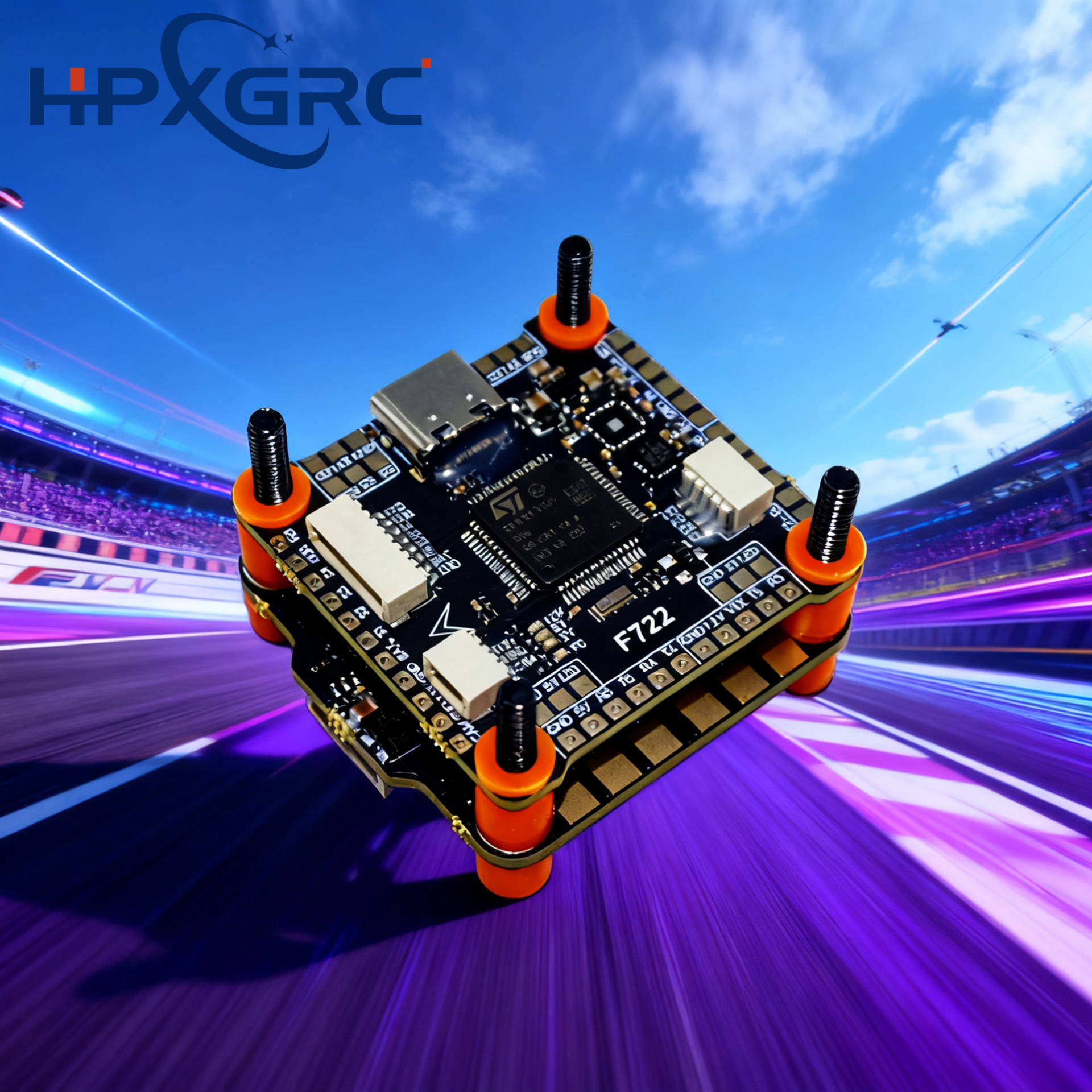 Drone Racing Flight Controller - HPXGRC F405/F722 55A STACK 42688-P Gyroscope