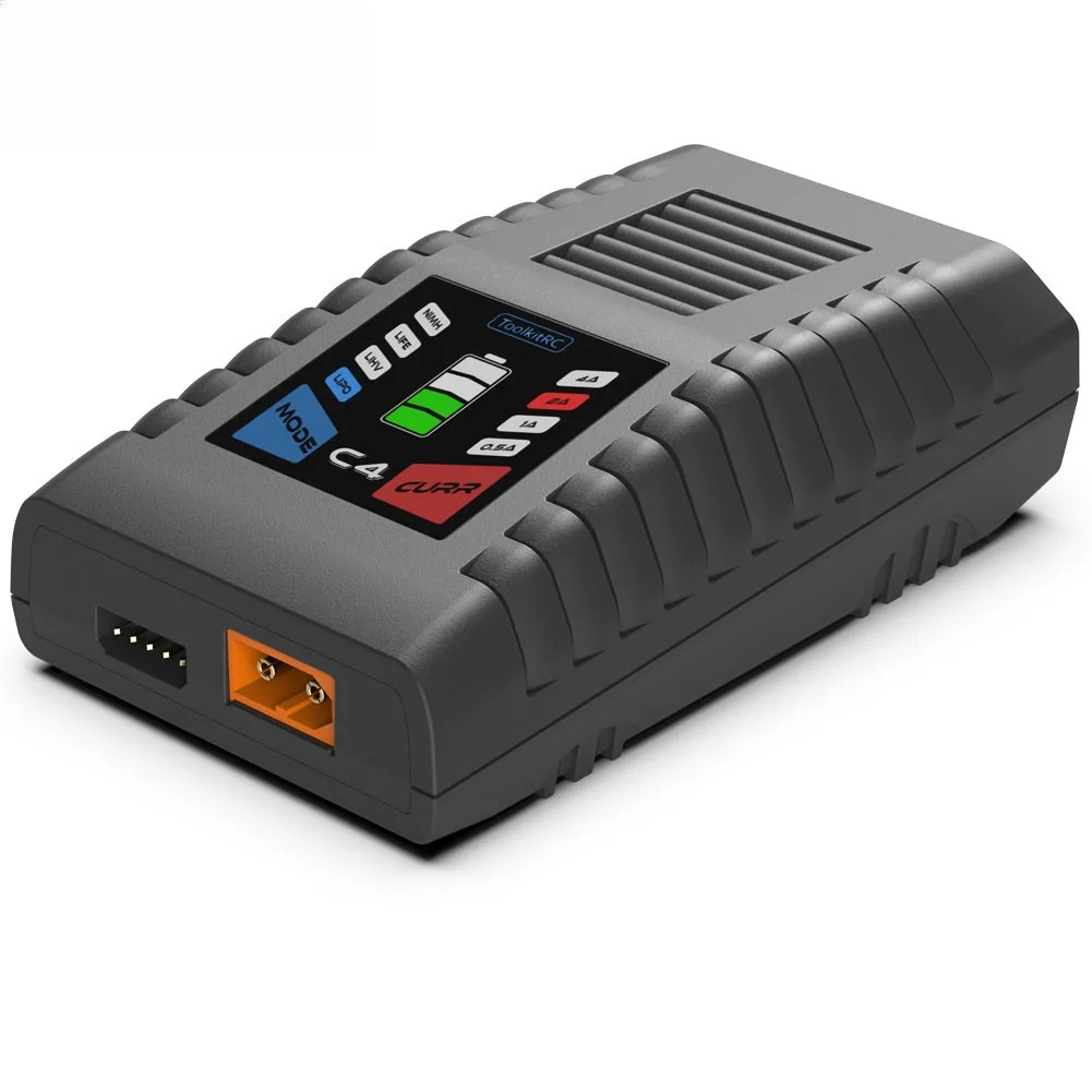 ToolkitRC C4 Charger 50W 5A AC – обзор и цена Drone Racing Charger