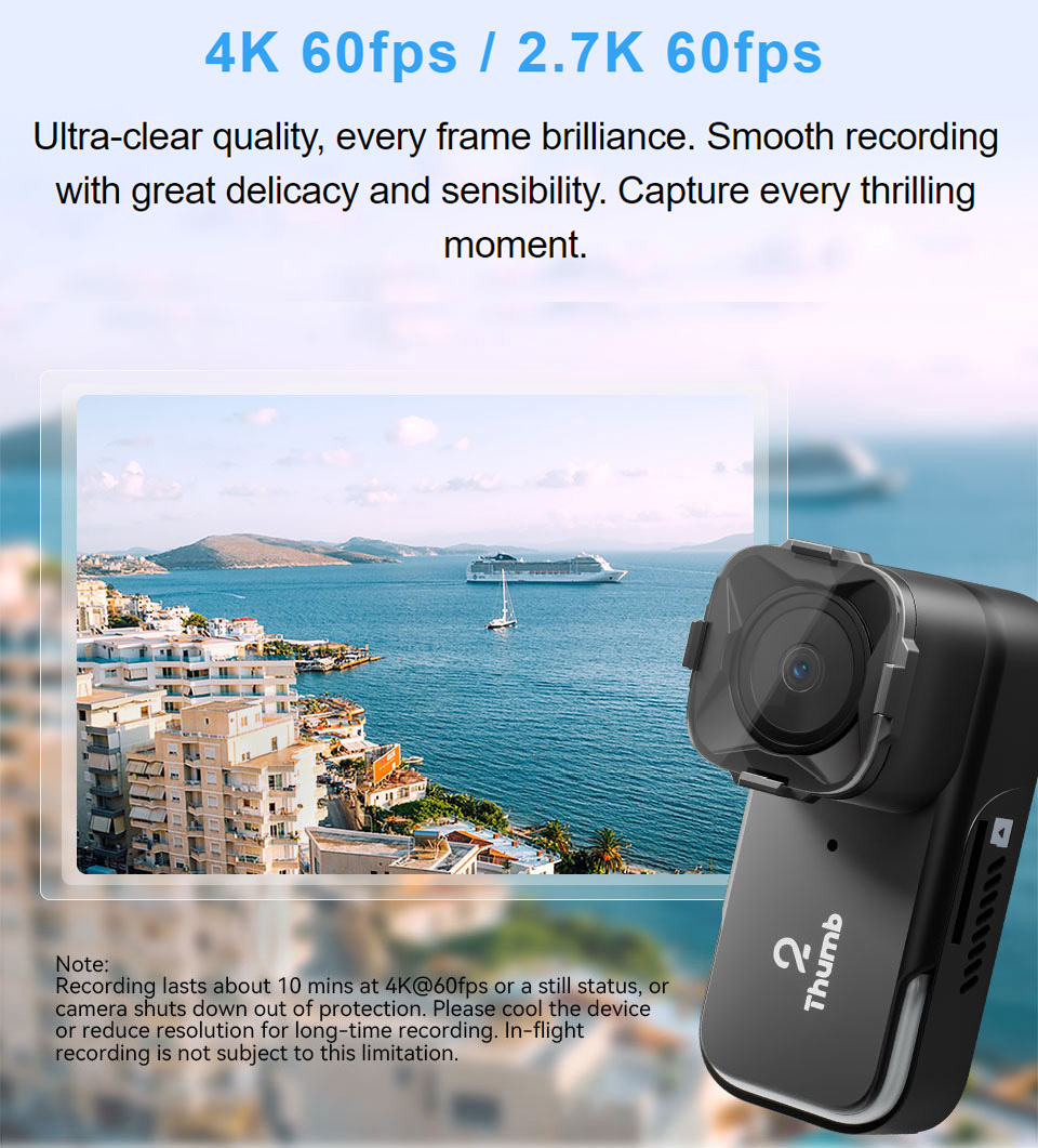 New Version RunCam Thumb 2 4K  – обзор и цена Drone Racing Camera