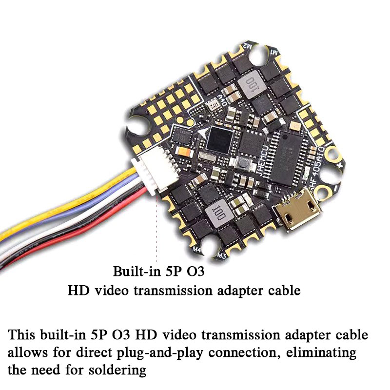 JHEMCU GHF405AIO-HD 40A AIO Fl – обзор и цена Drone Racing Flight Controller