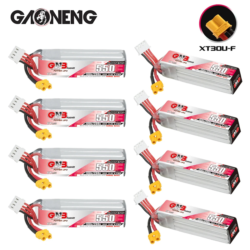 GNB HV 11.4V 550mAh 100C/200C  – обзор и цена Drone Racing Battery