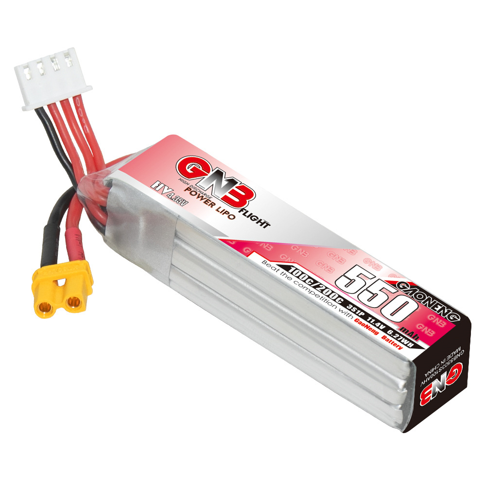 GNB HV 11.4V 550mAh 100C/200C  – обзор и цена Drone Racing Battery