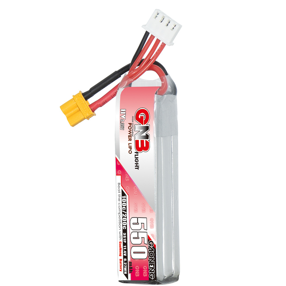 GNB HV 11.4V 550mAh 100C/200C  – обзор и цена Drone Racing Battery