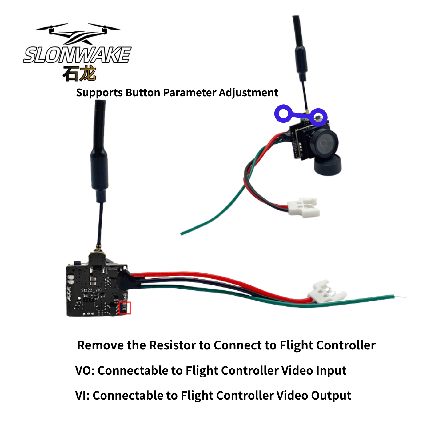 SLONWAKE 5.8G Analog Video Tra – обзор и цена Drone Racing Camera