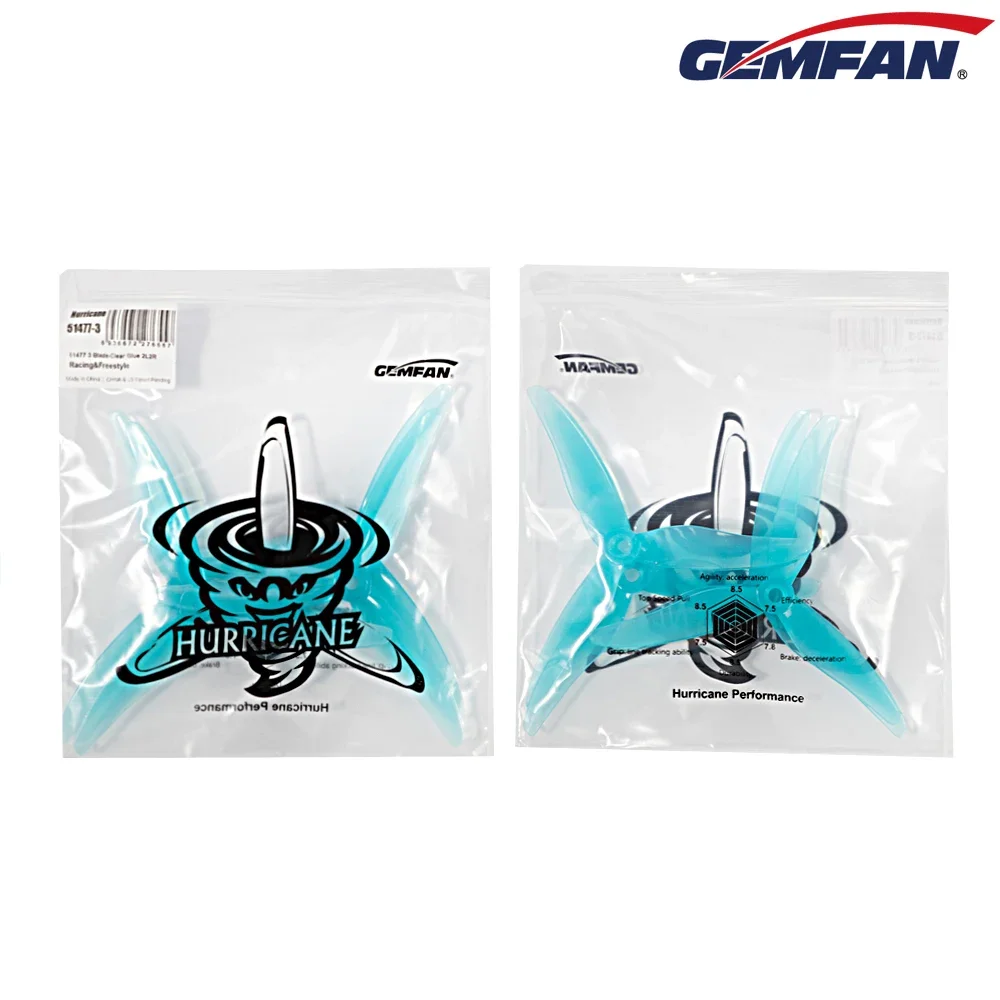 10Pairs (10CW + 10CCW) Gemfan  – обзор и цена Drone Racing Propeller