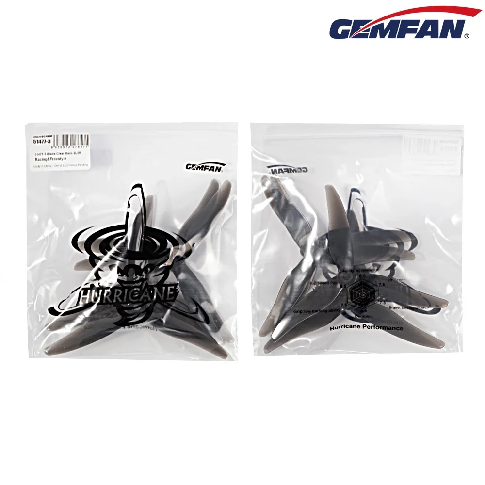10Pairs (10CW + 10CCW) Gemfan  – обзор и цена Drone Racing Propeller