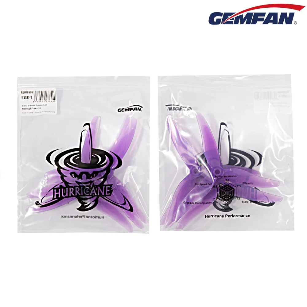 10Pairs (10CW + 10CCW) Gemfan  – обзор и цена Drone Racing Propeller