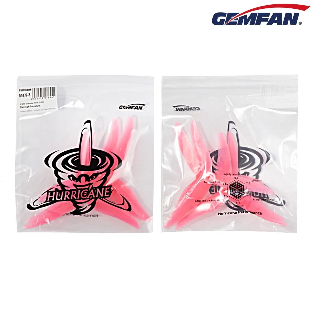 10Pairs (10CW + 10CCW) Gemfan  – обзор и цена Drone Racing Propeller