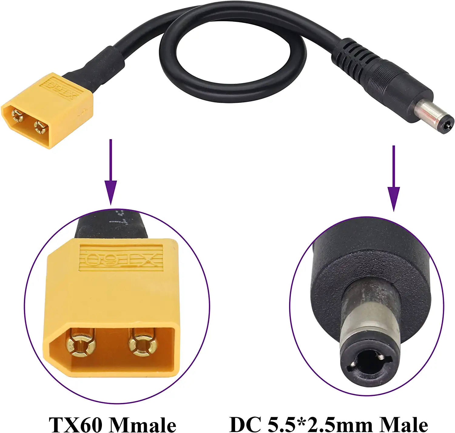 XT60 Adapter Cable XT60 Male t – обзор и цена Drone Racing Gate