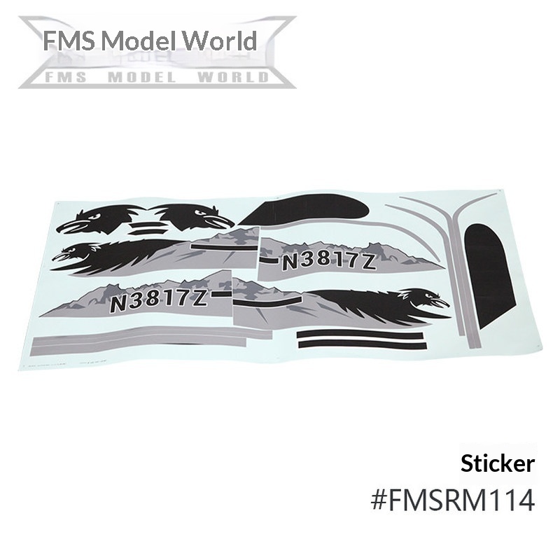 FMS RC Plane Decals For 1700mm – обзор и цена Drone Racing Motor