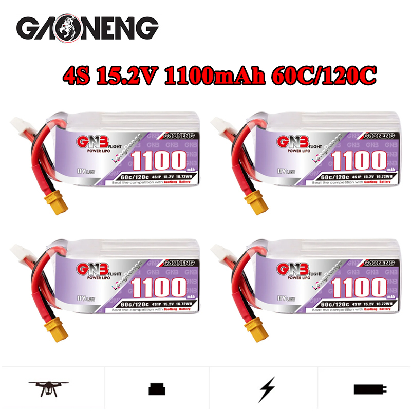 GNB 4S 1100mAh 60C/120C HV Lip – обзор и цена Drone Racing Battery
