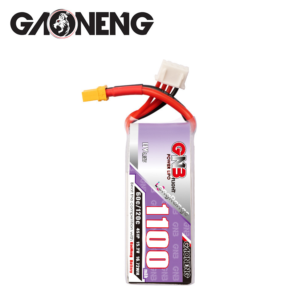 GNB 4S 1100mAh 60C/120C HV Lip – обзор и цена Drone Racing Battery