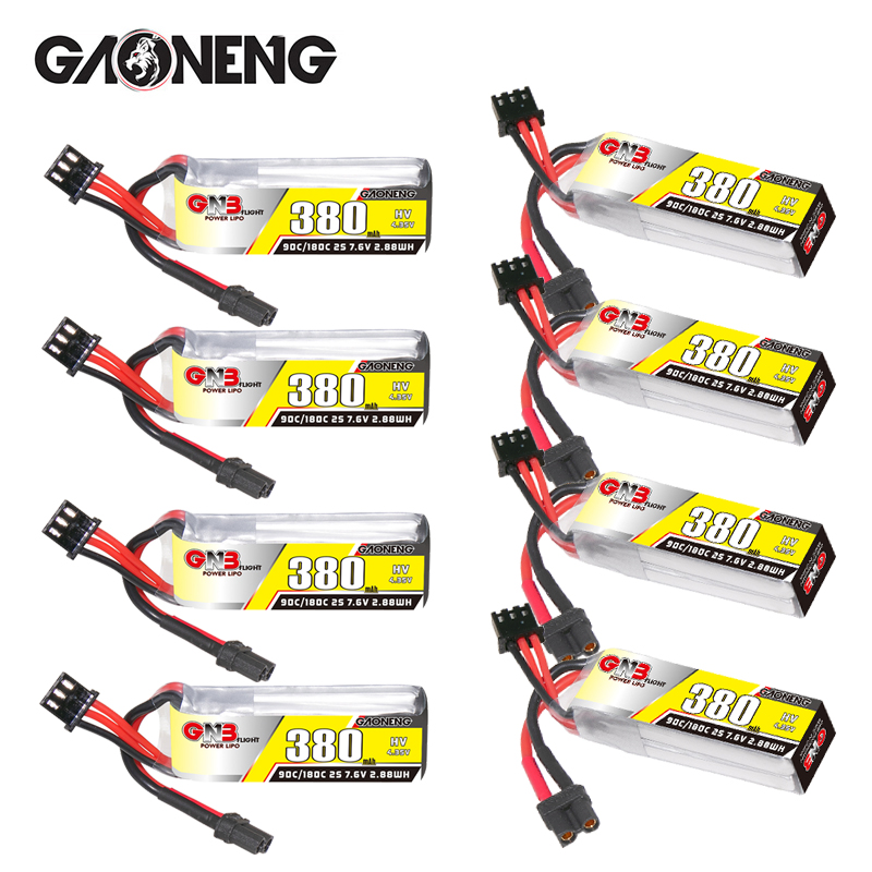 GNB 2S 7.6V 380mAh 90C/180C Li – обзор и цена Drone Racing Battery