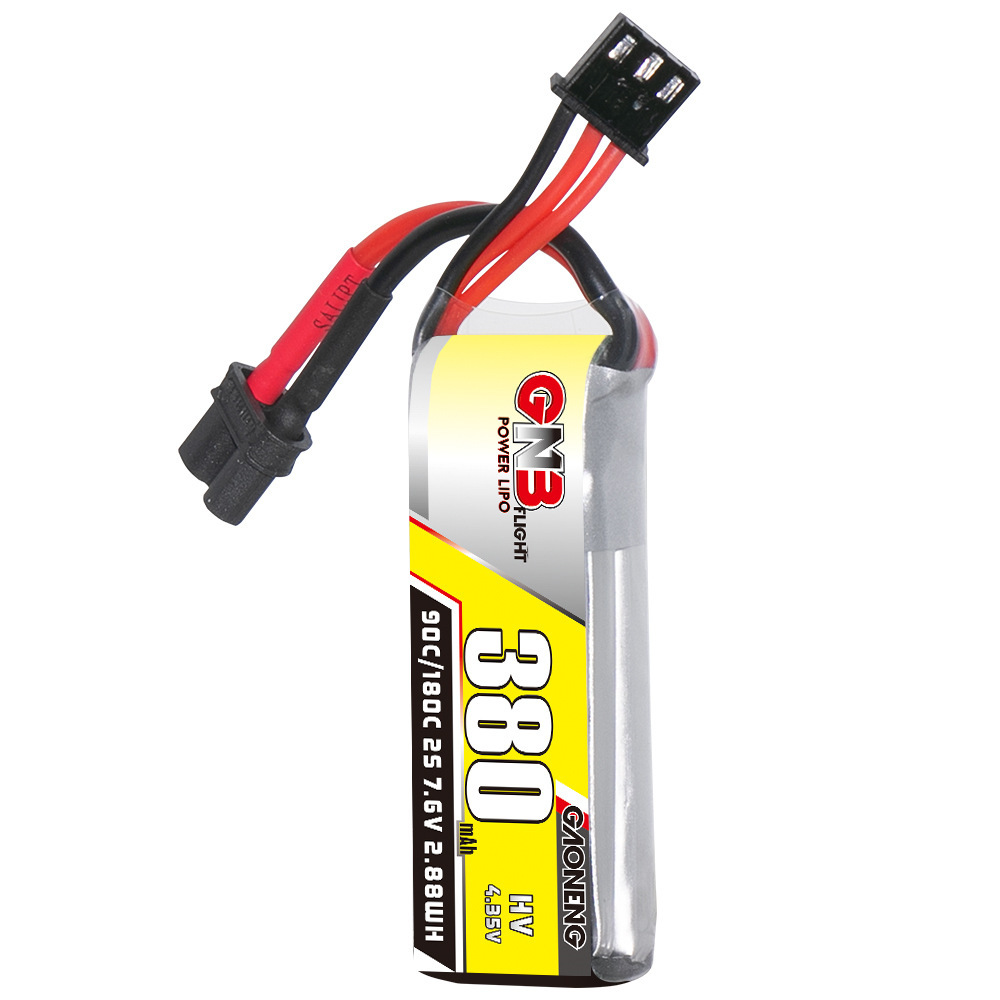 GNB 2S 7.6V 380mAh 90C/180C Li – обзор и цена Drone Racing Battery