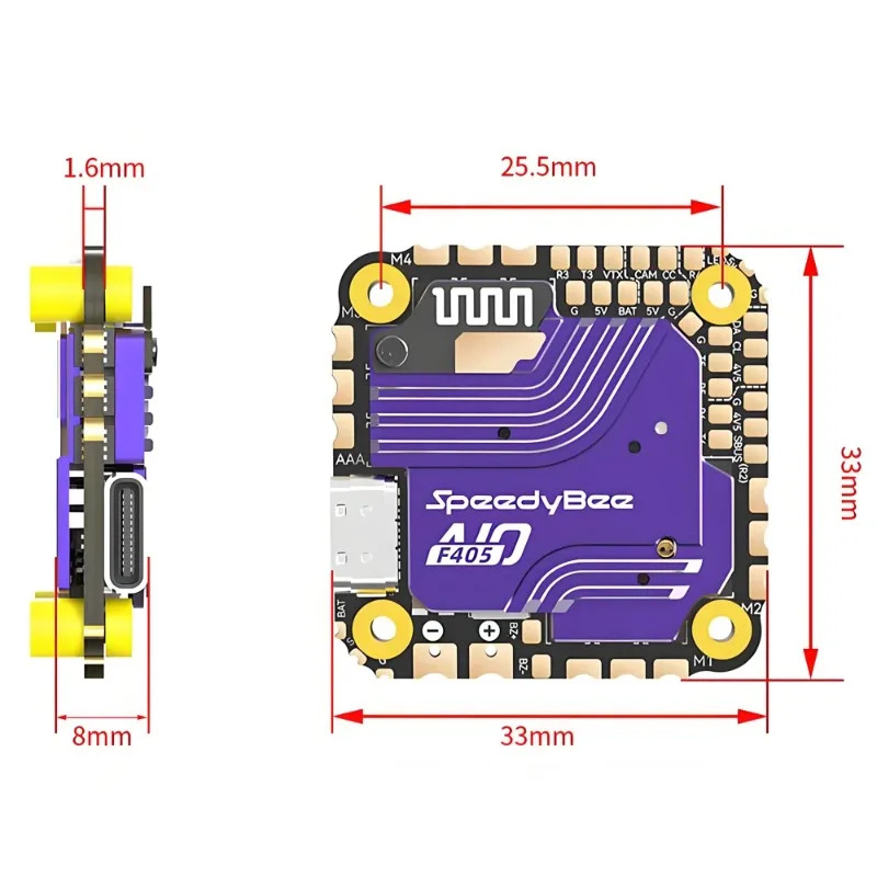 SpeedyBee F405 AIO Flight Cont – обзор и цена Drone Racing Flight Controller