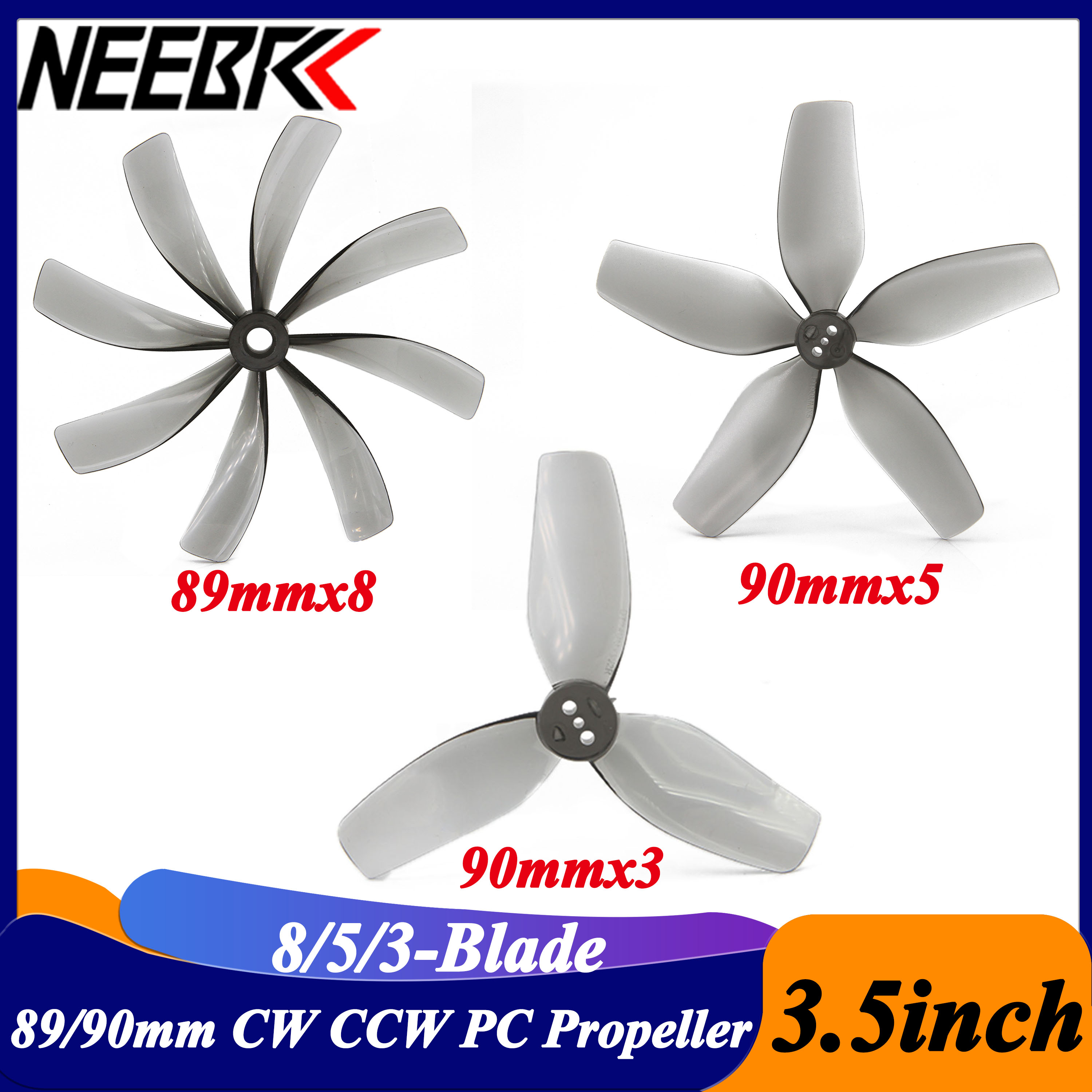 2Pairs 3.5inch 89x8 90x5 90x3  – обзор и цена Drone Racing Motor