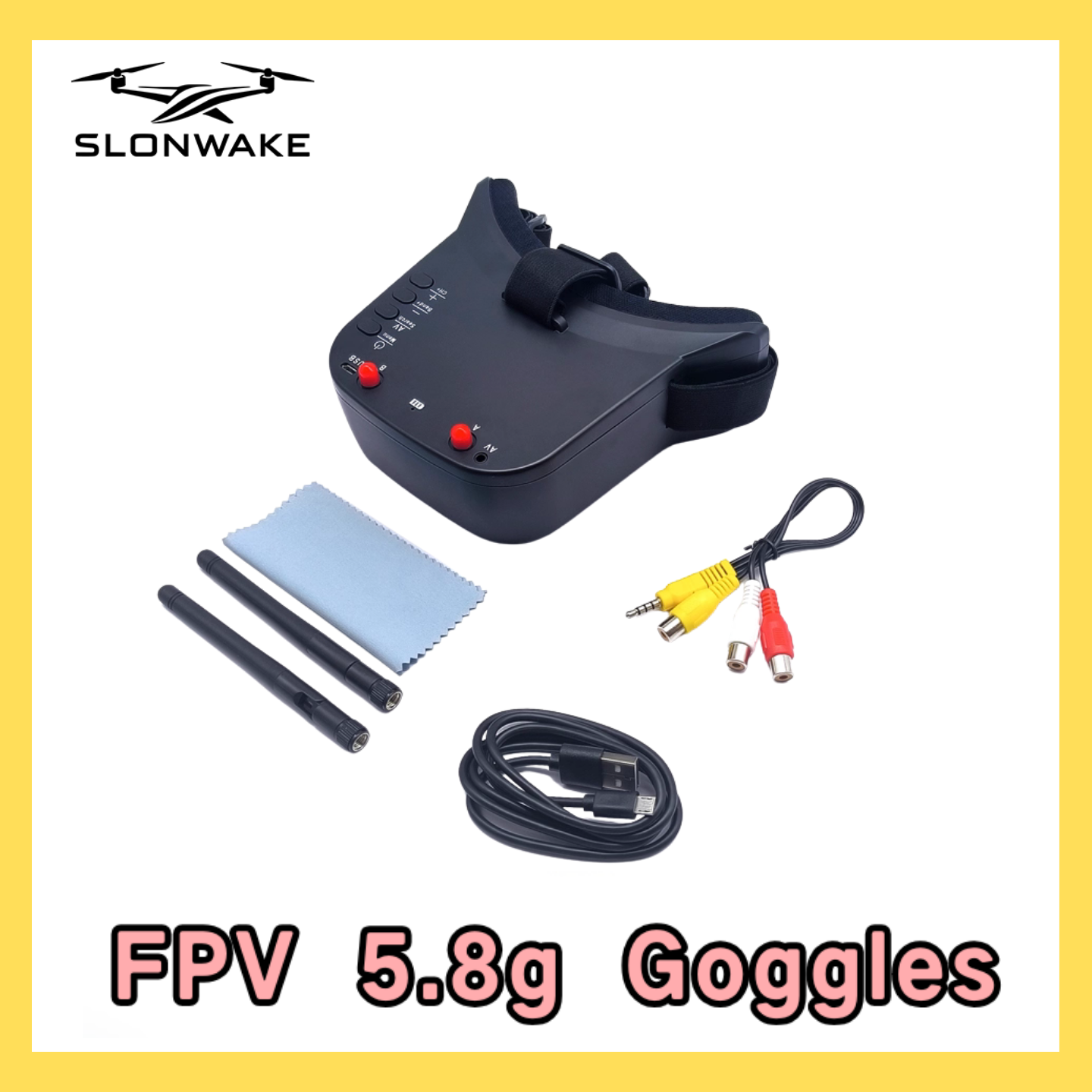 SLONWAKE 5.8G 48CH FPV 400mw V – обзор и цена Drone Racing Camera
