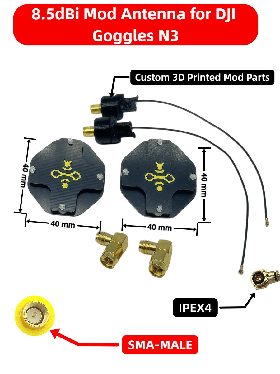 8.5dBi LHCP FPV Patch Antenna  – обзор и цена Drone Racing Goggles
