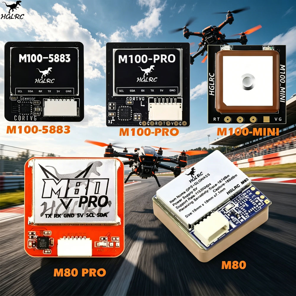 HGLRC M100-5883 GPS/ M100-PRO  – обзор и цена Drone Racing Flight Controller