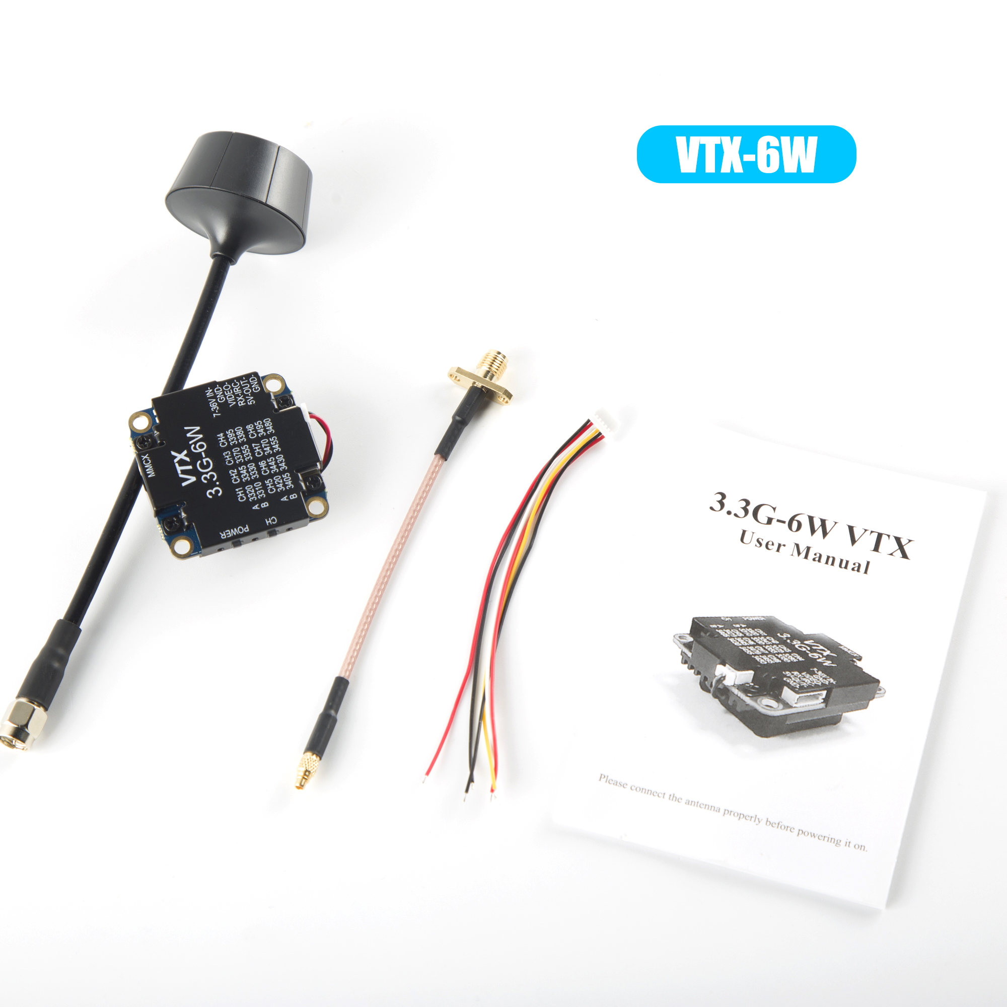 FPV Video Transmitter 3.3G 6W  – обзор и цена Drone Racing Vtx
